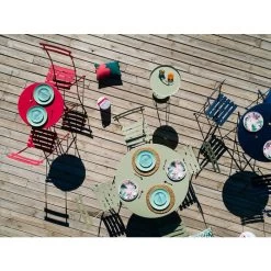 Chaise FERMOB Bistro Métal - Cactus -Faites partie du mobilier de jardin. 010182 chaise jardin pliante fermob bistro metal cactus ambiance