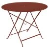Table De Jardin 4 Personnes FERMOB Bistro Ø 96 Cm - Ocre Rouge -Faites partie du mobilier de jardin. 023520 table jardin fermob bistro 96 cm ocre rouge