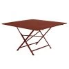 Table De Jardin 8 Personnes FERMOB Cargo 128 X 128 Cm - Ocre Rouge