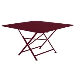 Table De Jardin FERMOB Cargo 128 X 128 Cm - Cerise Noire