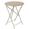 Table De Jardin 2 Personnes FERMOB Bistro Ø 60 Cm - Muscade -Faites partie du mobilier de jardin. 024514 table jardin fermob bistro 60 muscade