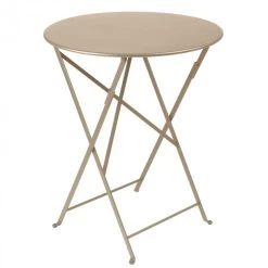 Table De Jardin 2 Personnes FERMOB Bistro Ø 60 Cm - Muscade