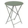 Table De Jardin 2 Personnes FERMOB Bistro Ø 60 Cm - Cactus -Faites partie du mobilier de jardin. 024582 table jardin fermob bistro 60 cactus
