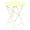 Table De Jardin 2 Personnes FERMOB Bistro Ø 60 Cm - Citron Givré -Faites partie du mobilier de jardin. 0245a6 table jardin fermob bistro 60 citron givre