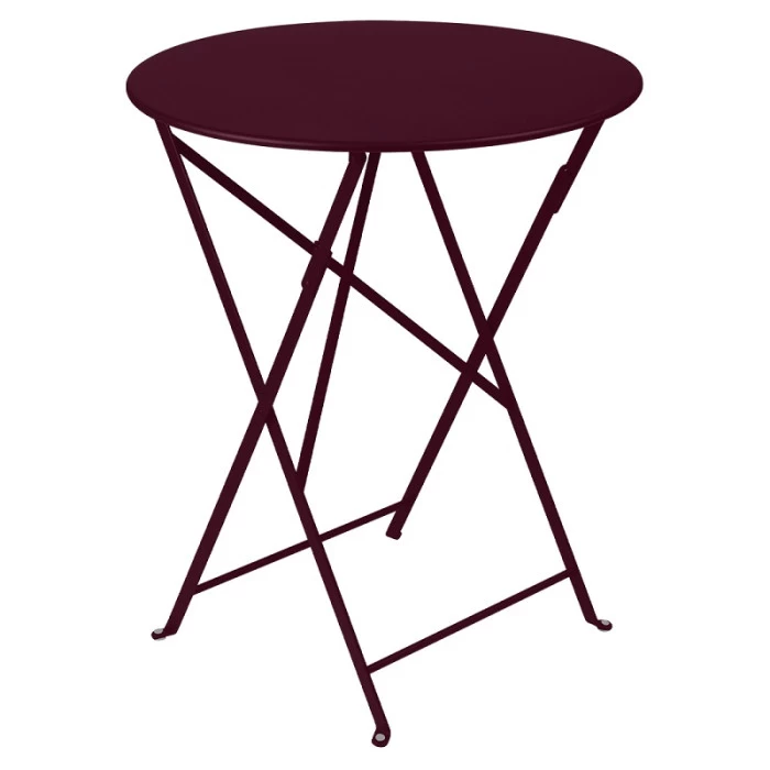 Table De Jardin 2 Personnes FERMOB Bistro Ø 60 Cm - Cerise Noire 3 Table De Jardin 2 Personnes FERMOB Bistro Ø 60 Cm - Cerise Noire