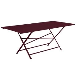 Table De Jardin 10 Personnes FERMOB Cargo 190 X 90 Cm - Cerise Noire