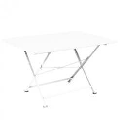 Table De Jardin 6 Personnes FERMOB Cargo 128 X 90 Cm - Blanc Coton