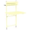 Table De Balcon Pliante FERMOB Bistro - Citron Givré 1 Table De Balcon Pliante FERMOB Bistro - Citron Givré -Faites partie du mobilier de jardin. 0270a6 table jardin fixer fermob bistro balcon citron givre