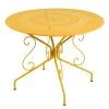 Table De Jardin 4 Personnes FERMOB Montmartre Ø 96 Cm - Miel -Faites partie du mobilier de jardin. 063073 table jardin fermob montmartre 96 cm miel