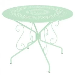 Table De Jardin 4 Personnes FERMOB Montmartre Ø 96 Cm - Vert Opaline