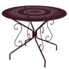 Table De Jardin 4 Personnes FERMOB Montmartre Ø 96 Cm - Cerise Noire -Faites partie du mobilier de jardin. 0630b9 table jardin fermob montmartre 96cm cerise noire