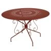 Table De Jardin 8 Personnes FERMOB Montmartre Ø 117 Cm - Ocre Rouge -Faites partie du mobilier de jardin. 063120 table jardin fermob montmartre 117 cm ocre rouge