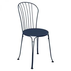 Chaise De Jardin Empilable FERMOB Opéra + - Bleu Abysse