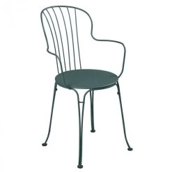 Fauteuil De Jardin Empilable FERMOB Opéra + - Gris Orage