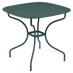 Table De Jardin 4 Personnes FERMOB Opéra + 82 X 82 Cm - Gris Orage