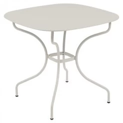 Table De Jardin 4 Personnes FERMOB Opéra + 82 X 82 Cm - Gris Argile