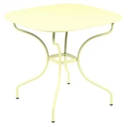 Table De Jardin 4 Personnes FERMOB Opéra + 82 X 82 Cm - Citron Givré