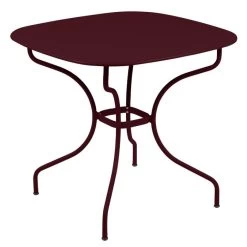 Table De Jardin 4 Personnes FERMOB Opéra + 82 X 82 Cm - Cerise Noire