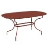 Table De Jardin Ovale 6 Personnes FERMOB Opéra + 160 X 90 Cm - Ocre Rouge -Faites partie du mobilier de jardin. 094720 table jardin ovale fermob opera 160 90 cm ocre rouge