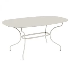Table De Jardin Ovale 6 Personnes FERMOB Opéra + 160 X 90 Cm - Gris Argile