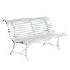 Banc De Jardin FERMOB Louisiane - Blanc Coton -Faites partie du mobilier de jardin. 100001 banc jardin fermob louisiane blanc coton