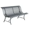 Banc De Jardin FERMOB Louisiane - Gris Orage -Faites partie du mobilier de jardin. 100026 banc de jardin fermob louisiane gris orage