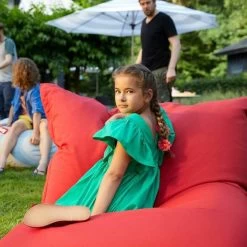 Pouf D'extérieur Fatboy Original Outdoor - Rouge -Faites partie du mobilier de jardin. 102476 pouf exterieur fatboy original outdoor rouge ambiance 2