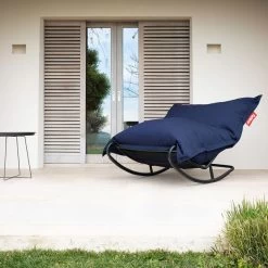Rocking Chair Fatboy Rock'n'Roll - Noir -Faites partie du mobilier de jardin. 103161 rocking chair fatboy rocknroll noir bleu