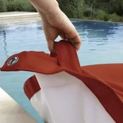 Pouf D'extérieur Fatboy Original Floatzac - Rouge -Faites partie du mobilier de jardin. 103436 pouf exterieur fatboy original floatzac rouge poignee