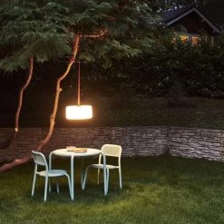 Lot De 2 Chaises De Jardin Fatboy Toní Chair - Desert -Faites partie du mobilier de jardin. 104086 lot 2 chaises jardin fatboy toni desert ambiance nuit