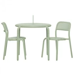 Lot De 2 Chaises De Jardin Fatboy Toní Chair - Vert Brume -Faites partie du mobilier de jardin. 104087 lot 2 chaises jardin fatboy toni vert brume table