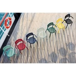 Lot De 2 Fauteuils De Jardin Fatboy Toní Armchair - Anthracite -Faites partie du mobilier de jardin. 104094 lot 2 fauteuils jardin fatboy toni anthracite ambiance 2