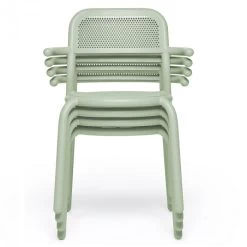 Lot De 2 Fauteuils De Jardin Fatboy Toní Armchair - Vert Brume -Faites partie du mobilier de jardin. 104097 lot 2 fauteuils jardin fatboy toni vert brume empilable