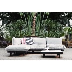 Canapé Modulable En L Fatboy Paletti - Gris Orage -Faites partie du mobilier de jardin. 104441 module fauteuil canape fatboy paletti brume ambiance 2 2 1 1