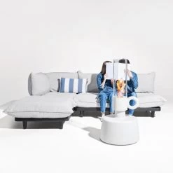 Lampe Fatboy Flamtastique - Gris Clair -Faites partie du mobilier de jardin. 104684 lampe huile fatboy flamtastique gris clair paletti