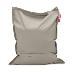Pouf D'extérieur Fatboy Original Floatzac - Gris Taupe -Faites partie du mobilier de jardin. 105005 pouf exterieur fatboy original floatzac gris taupe debout