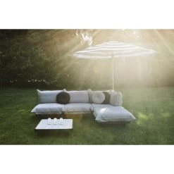 Canapé De Jardin Modulable Fatboy Paletti - Brume -Faites partie du mobilier de jardin. 105356 canape jardin modulable fatboy paletti brume ambiance 2