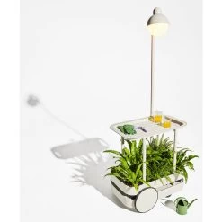 Chariot Desserte Fatboy Jolly Trolley - Gris Clair -Faites partie du mobilier de jardin. 105834 chariot desserte fatboy jolly trolley gris clair ambiance 2