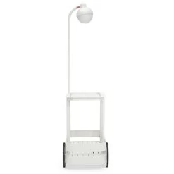 Chariot Desserte Fatboy Jolly Trolley - Gris Clair -Faites partie du mobilier de jardin. 105834 chariot desserte fatboy jolly trolley gris clair face