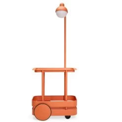 Chariot Desserte Fatboy Jolly Trolley - Tangerine -Faites partie du mobilier de jardin. 105836 chariot desserte fatboy jolly trolley tangerine profil