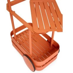 Chariot Desserte Fatboy Jolly Trolley - Tangerine -Faites partie du mobilier de jardin. 105836 chariot desserte fatboy jolly trolley tangerine retrait tablette