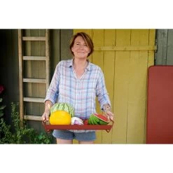 Plateau Alto FERMOB 53 X 38,5 Cm - Ocre Rouge -Faites partie du mobilier de jardin. 317020 plateau alto fermob 53 38 cm ocre rouge pasteque