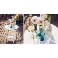 Guéridon De Jardin FERMOB Salsa - Blanc Coton -Faites partie du mobilier de jardin. 327001 table basse gueridon fermob salsa blanc coton ambiance