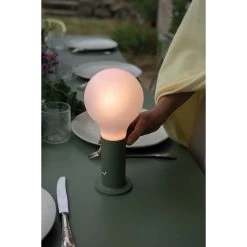 Socle Pour Lampe FERMOB Aplô - Cactus -Faites partie du mobilier de jardin. 345082x3 socle lampe fermob aplo h24 cactus ambiance