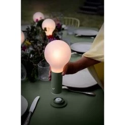 Socle Pour Lampe FERMOB Aplô - Cactus -Faites partie du mobilier de jardin. 345082x3 socle lampe fermob aplo h24 cactus ambiance installation