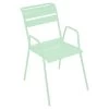 Fauteuil De Jardin Empilable FERMOB Monceau - Vert Opaline -Faites partie du mobilier de jardin. 480383 fauteuil jardin empilable fermob monceau vert opaline