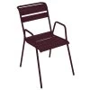 Fauteuil De Jardin Empilable FERMOB Monceau - Cerise Noire -Faites partie du mobilier de jardin. 4803b9 fauteuil jardin empilable fermob monceau cerise noire