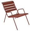 Fauteuil Relax FERMOB Monceau - Ocre Rouge -Faites partie du mobilier de jardin. 480420 fauteuil relax fermob monceau ocre rouge