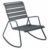 Rocking Chair FERMOB Monceau - Gris Orage -Faites partie du mobilier de jardin. 480626 rocking chair fermob monceau gris orage
