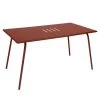 Table De Jardin 6 Personnes FERMOB Monceau 146 X 80 Cm - Ocre Rouge -Faites partie du mobilier de jardin. 483120 table jardin fermob monceau 146 80 cm ocre rouge
